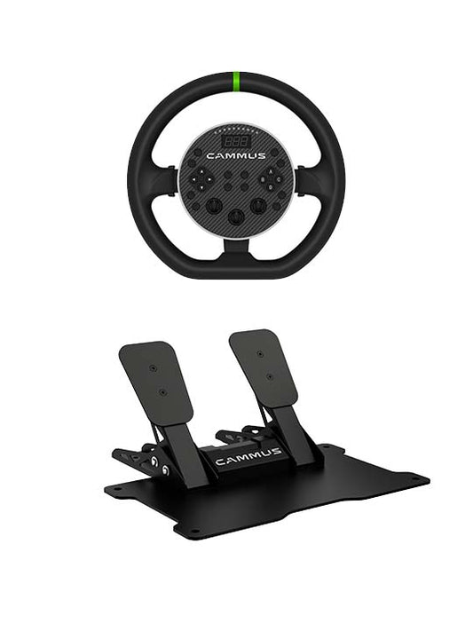 CAMMUS BUNDLE C5 | Steering wheel with direct drive included Cammus C5 + Pedals Cammus CP5