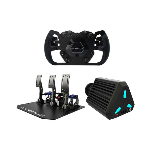 CAMMUS BUNDLE LP8 | Sim racing Direct drive base LP8 + Steering wheel GTS + Pedals LC 100
